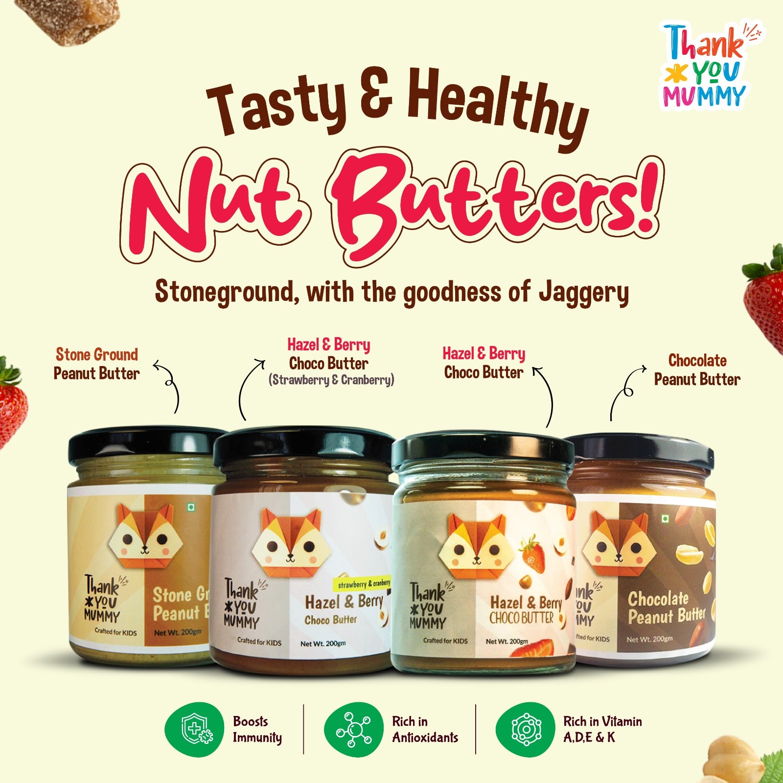 Tasty & Healthy Thank You Mummy Nut Butters