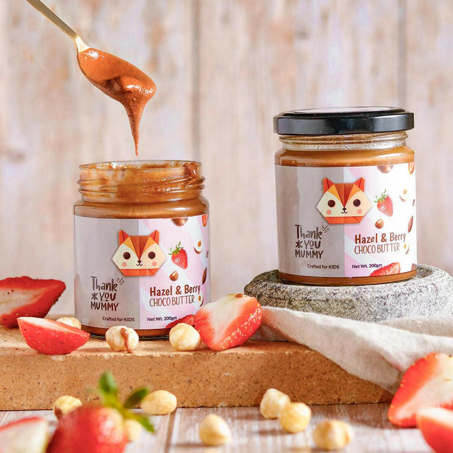 Hazel & Berry Choco Butter | Real Hazelnuts & Real Strawberries - ThankYouMummy | Your Partner In Parenting